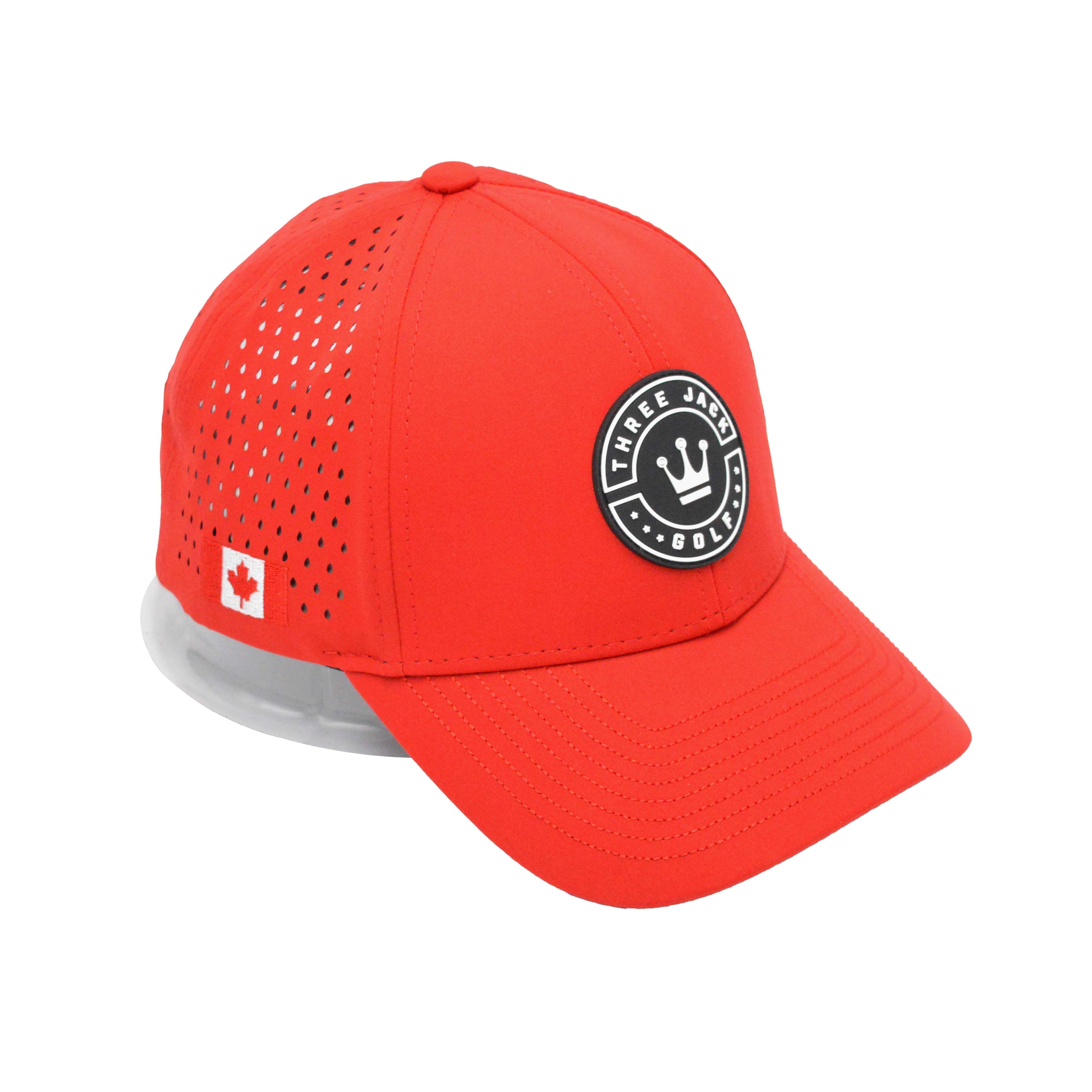 Three Jack Golf Premium Cap Red