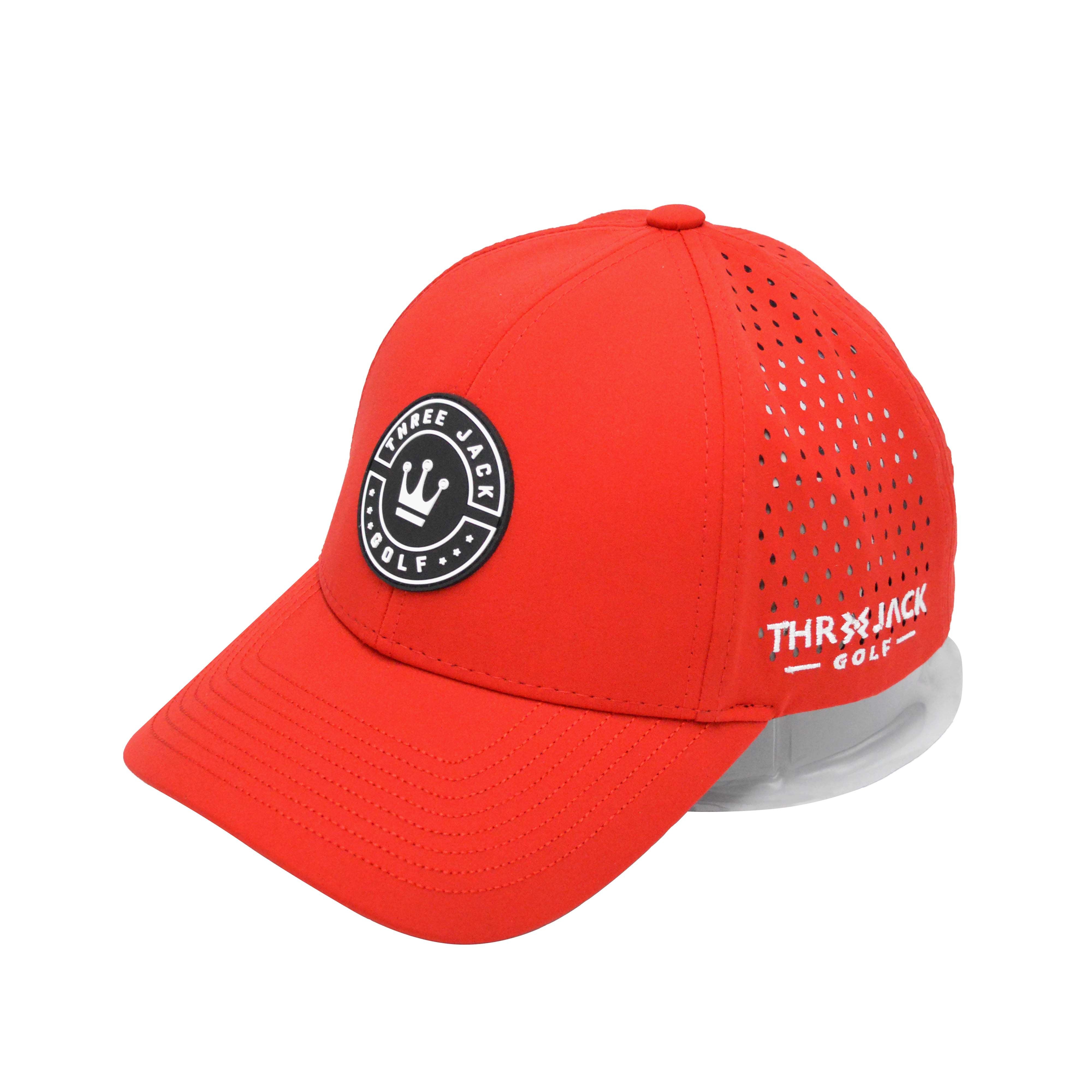 Three Jack Golf Premium Cap Red